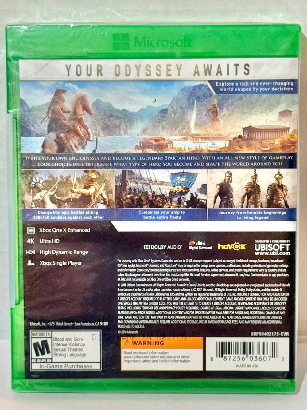 Assassins Creed Odyssey Xbox One Brand New Sealed